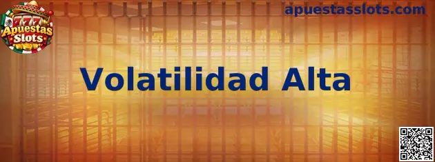 Ilustración informativa sobre la volatilidad alta en tragamonedas y la variación de sus premios
